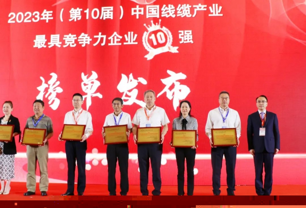 振奮！萬馬股份連續(xù)6年榮膺 “中國電線電纜產(chǎn)業(yè)最具競爭力企業(yè)10強”